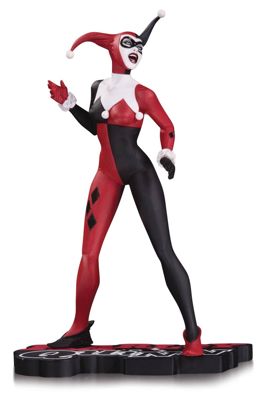 Harley Quinn Red White And Black Statue By Jae Lee