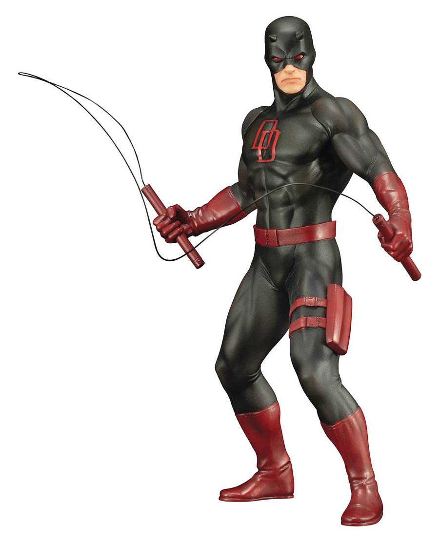 Marvel Defenders Daredevil ARTFX Plus Statue Black Suit Version