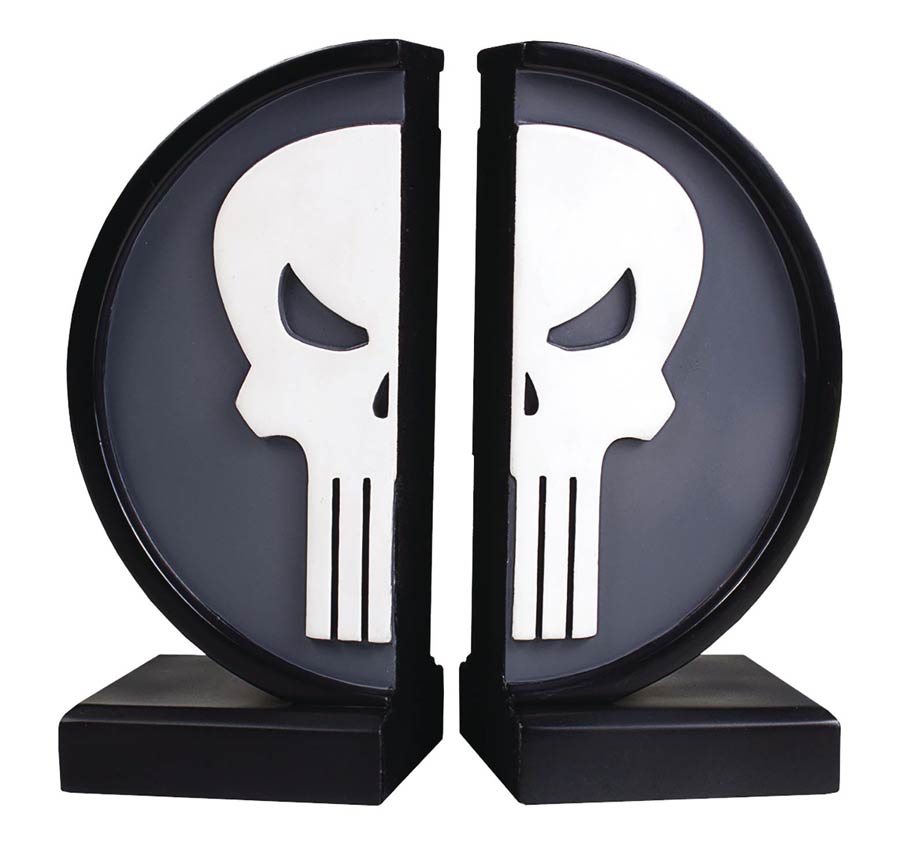Marvel Punisher Logo Bookends