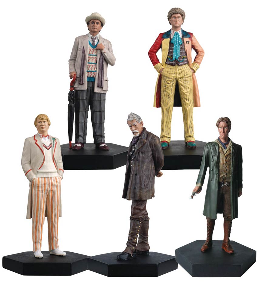 Doctor Who Figurine Collection Mid-Era Doctors Set