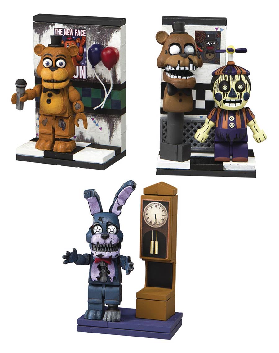 Five Nights At Freddys Micro Construction Set Assortment Case