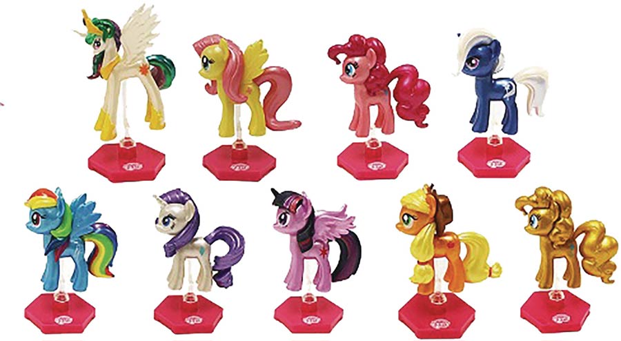 My Little Pony Chromies Buildable Figure Blind Mystery Box 24-Piece Display