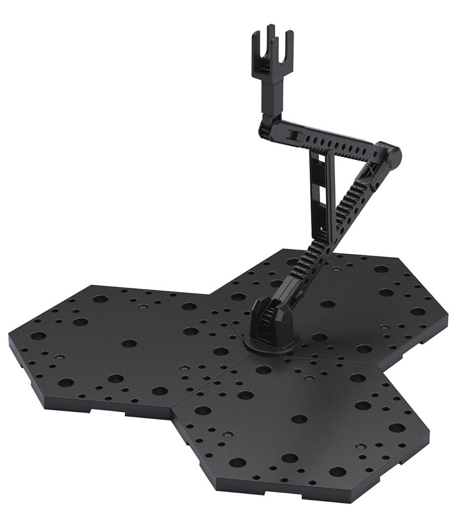 Gundam Display Stand -  Box Of 15 Units - Action Base 4 For 1/144 & 1/100 Kits - Black