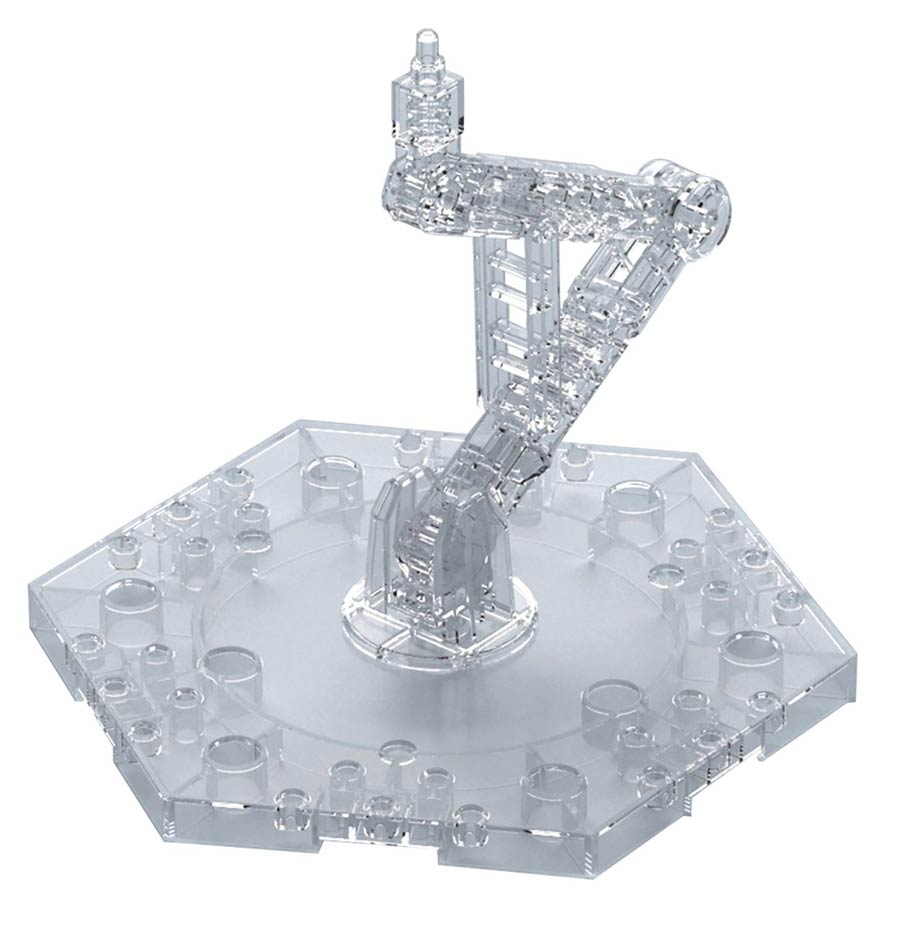 Gundam Display Stand -  Box Of 20 Units - Action Base 5 For 1/144 & 1/100 Kits - Clear