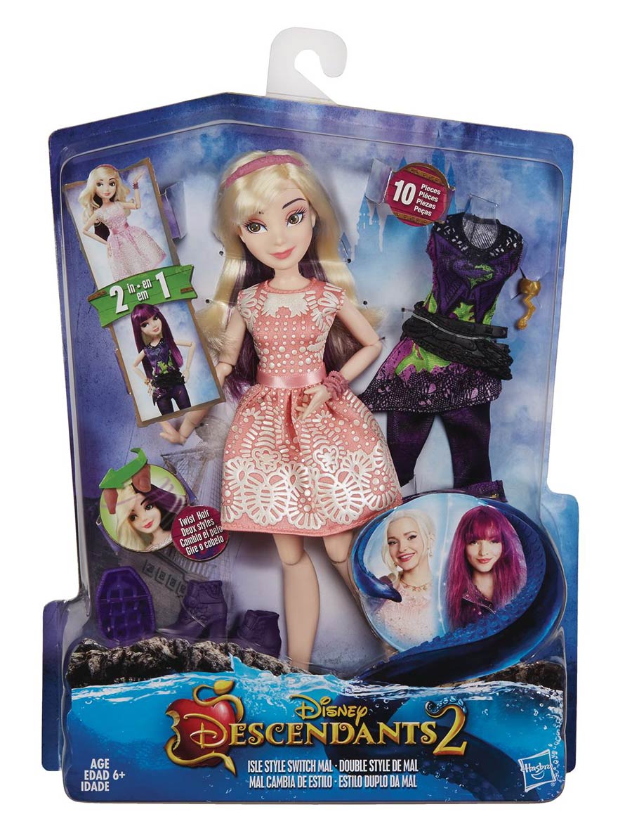 Disney Descendants 2 Isle Style Switch Mal Doll Case