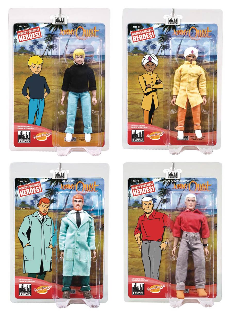 Hanna-Barbera Jonny Quest 8-Inch Action Figure Series 1 Assortment Case