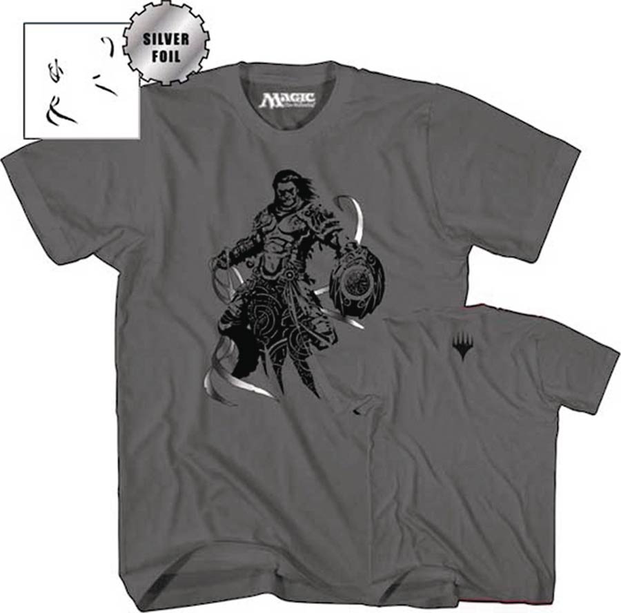 Magic The Gathering Gideon Jura Gray T-Shirt Large