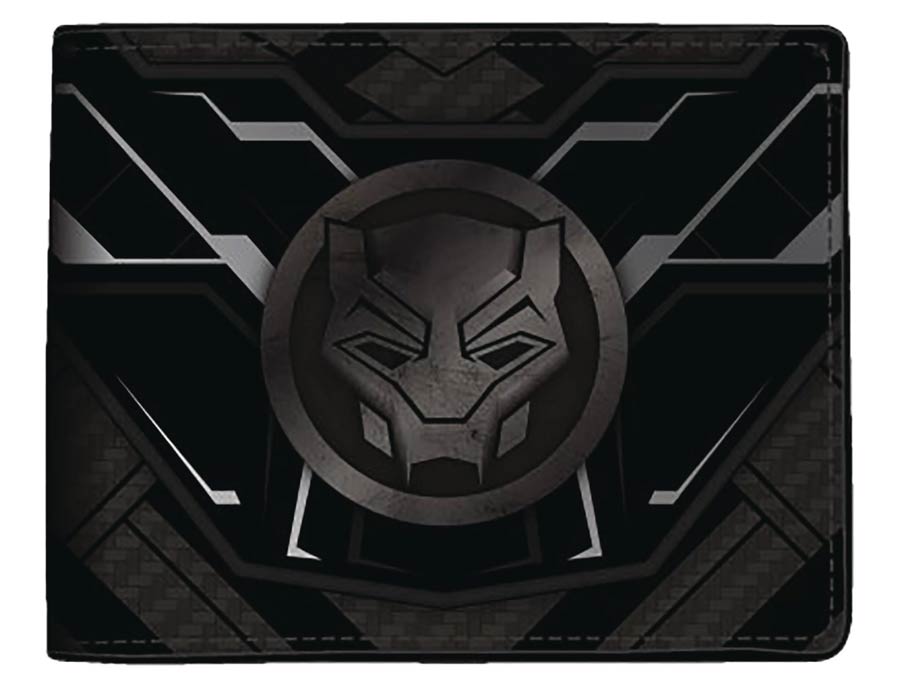 Black Panther Black Bi-Fold Wallet
