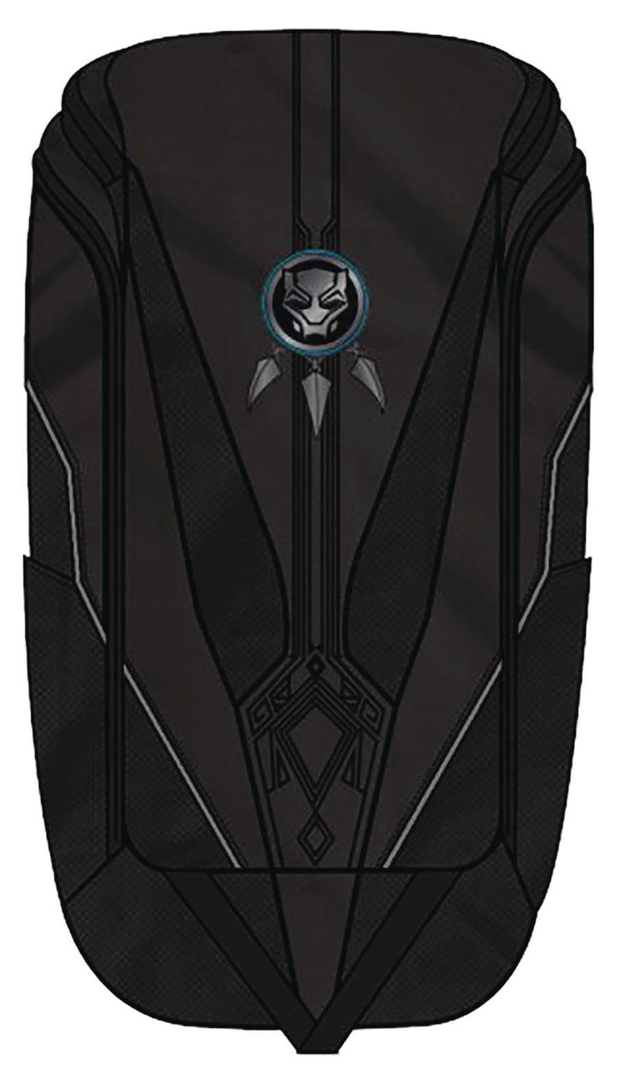 Black Panter Mixed Material Laptop Backpack