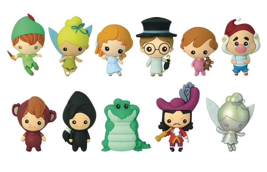Disney Peter Pan Laser Cut Figural Keyring Blind Mystery Box 24-Piece Display