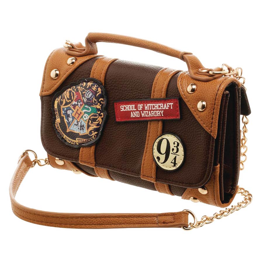 Harry Potter Hogwarts Luggage Clutch Bag With Strap