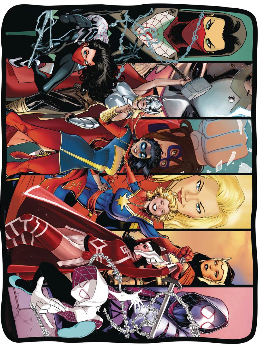 Marvel Fleece Blanket - Female Heroes