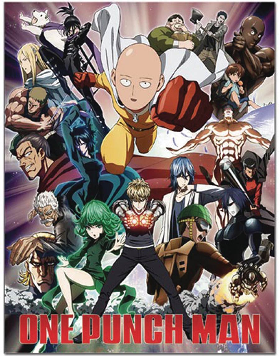 One-Punch Man Heroes Group Sublimation Throw Blanket