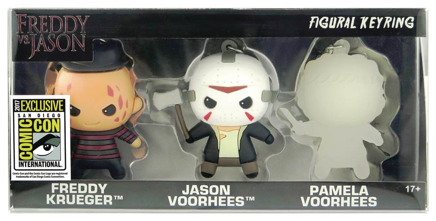 Freddy vs Jason SDCC 2017 Exclusive 3-Pack Figural Keyring