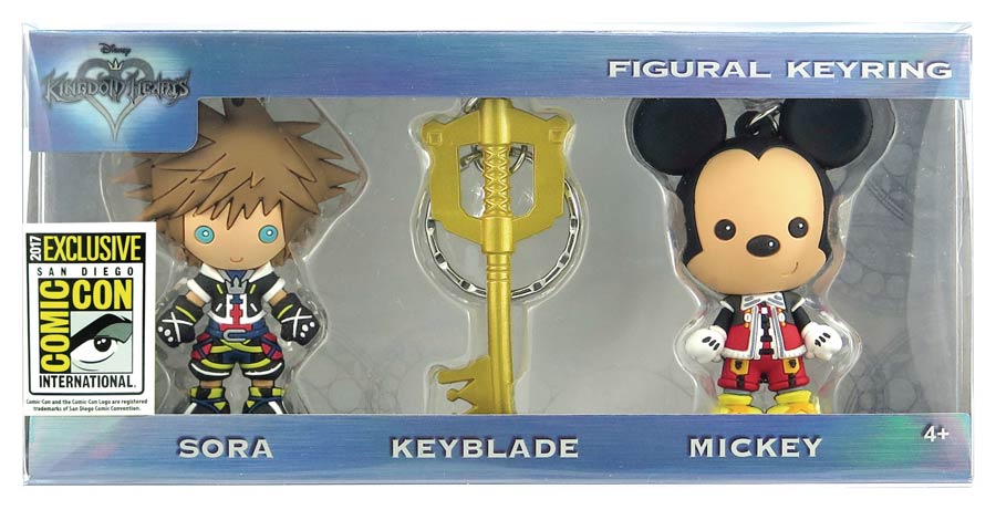 Kingdom Hearts SDCC 2017 Exclusive 3-Pack Figural Keyring