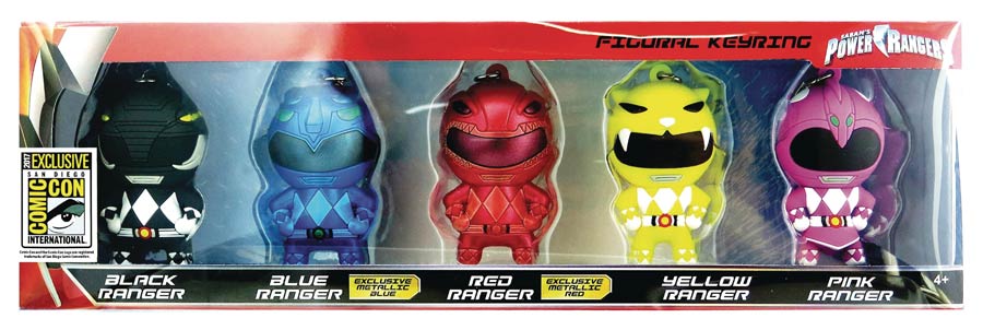 Power Rangers SDCC 2017 Exclusive 5-Pack Figural Keyring
