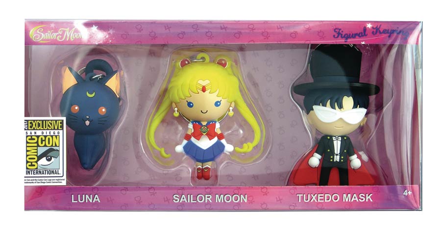 Sailor Moon SDCC 2017 Exclusive 3-Pack Figural Keyring