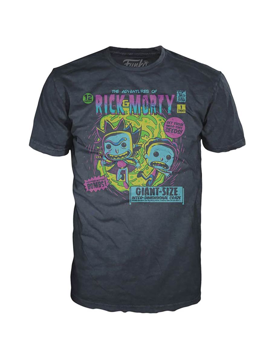 POP Tees Rick And Morty Strange T-Shirt Large