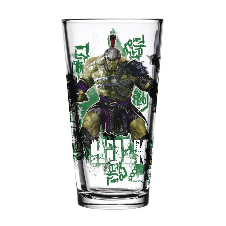 Toon Tumblers Thor Ragnarok Pint Glass - Hulk
