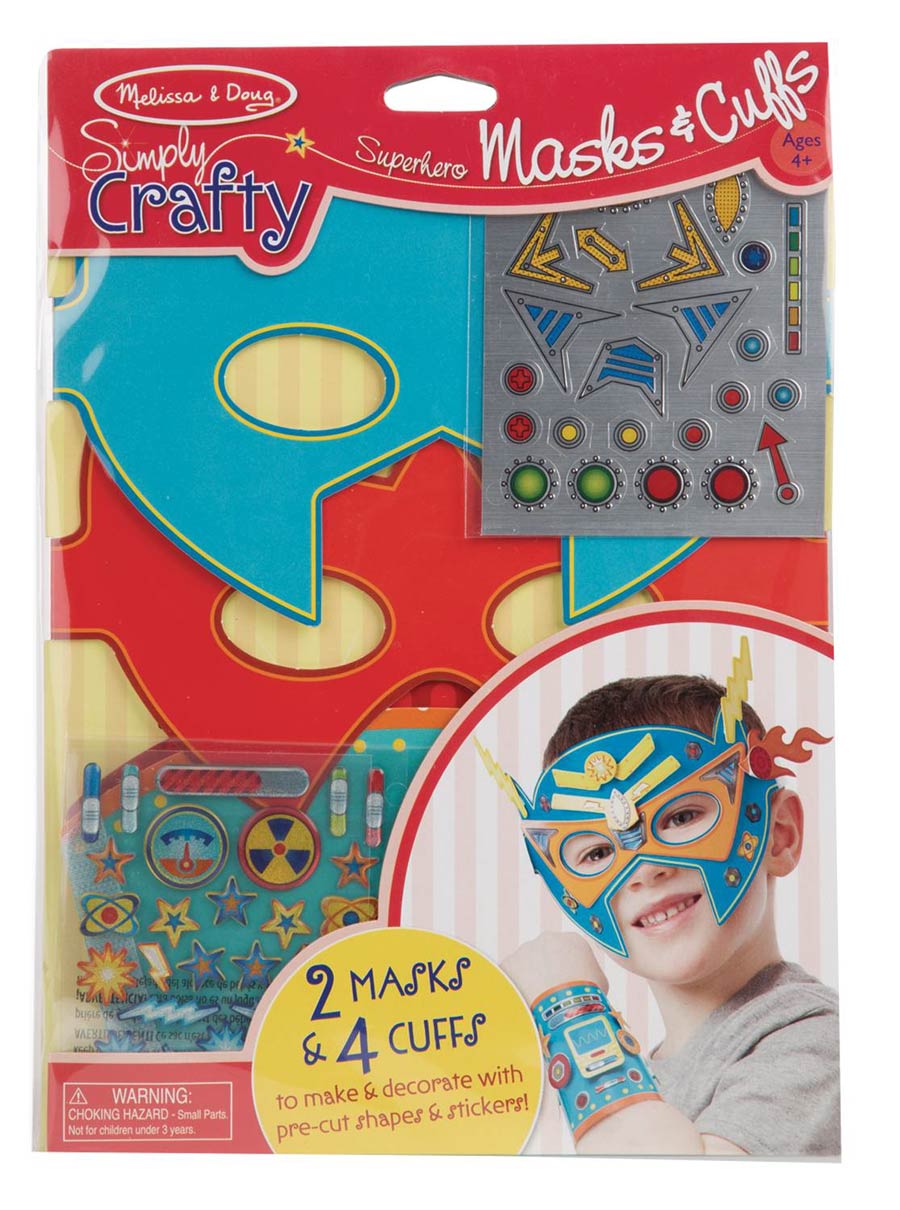 Melissa & Doug Simply Crafty Superhero Masks & Cuffs