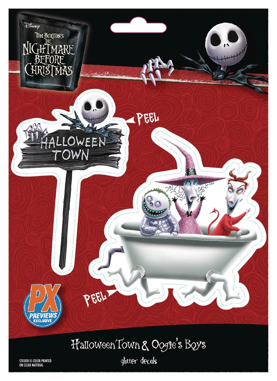 Nightmare Before Christmas Halloween Town & Oogies Boys Previews Exclusive Vinyl Decal