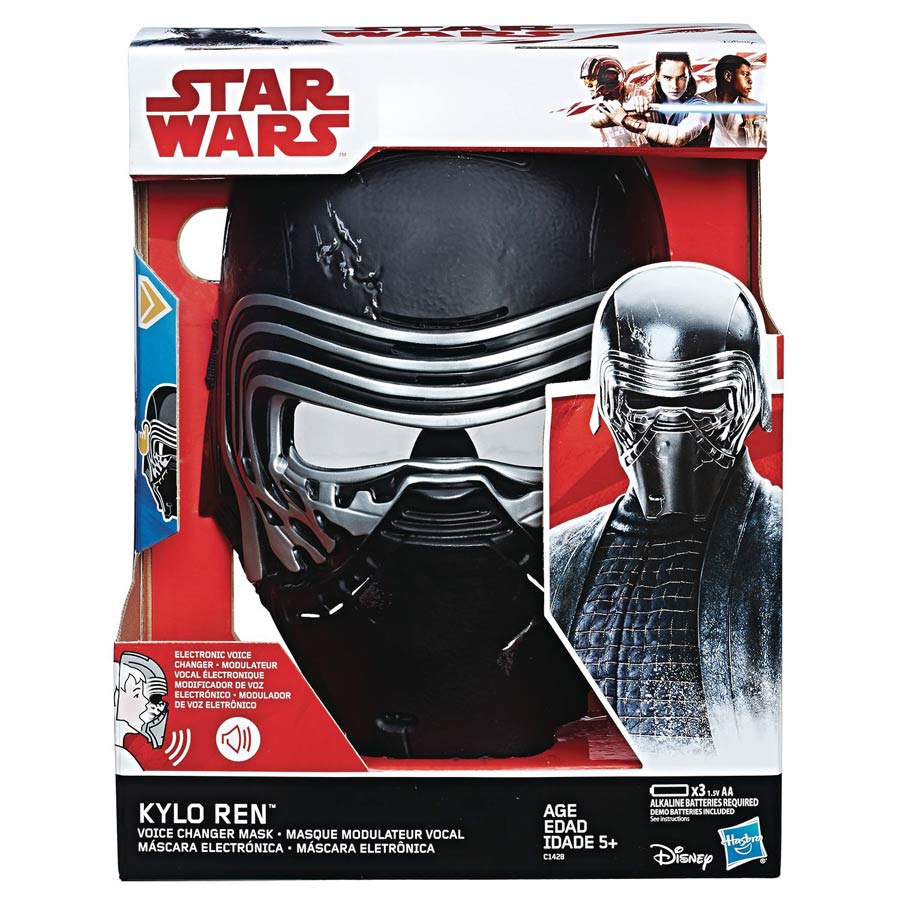 Star Wars Episode VIII The Last Jedi Kylo Ren Electronic Voice Changer Mask Case