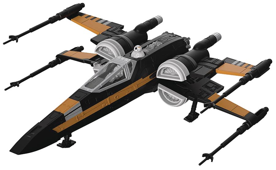 Star Wars Episode VIII The Last Jedi Poe Damerons Boosted X-Wing Fighter Model Kit