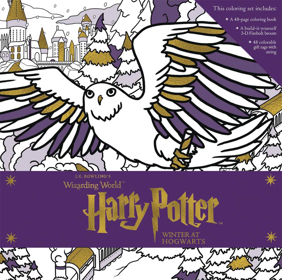 Harry Potter Winter Hogwarts Magical Coloring Set