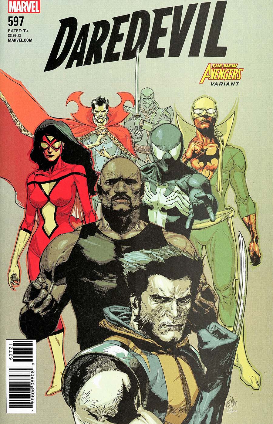 Daredevil Vol 5 #597 Cover B Variant Leinil Francis Yu Avengers Cover (Marvel Legacy Tie-In)
