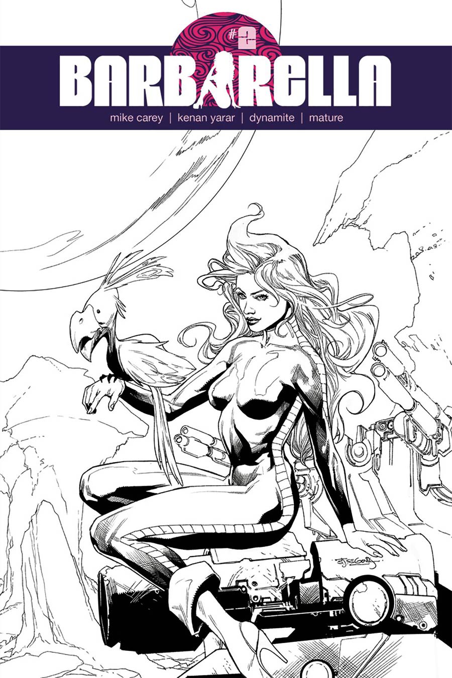Barbarella #2 Cover F Incentive Stephen Segovia Black & White Cover