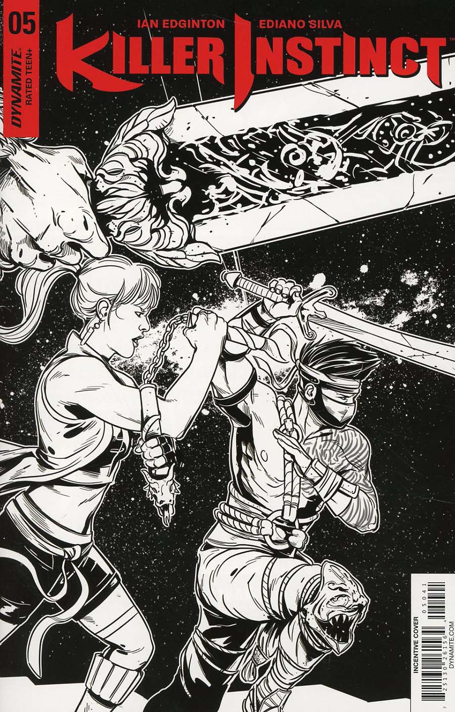 Killer Instinct Vol 2 #5 Cover D Incentive Alvaro Sarraseca Black & White Cover