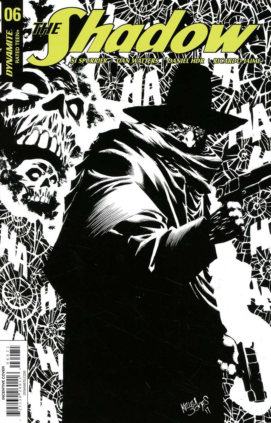 Shadow Vol 7 #6 Cover G Incentive Kelley Jones Black & White Cover