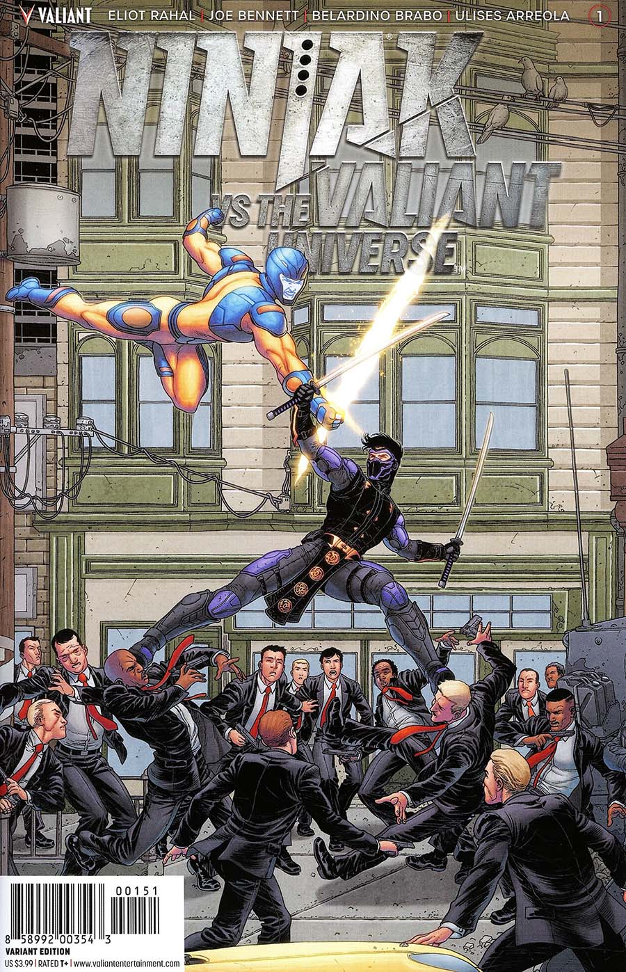 Ninjak vs The Valiant Universe #1 Cover E Incentive Francis Portela Interlocking Variant Cover