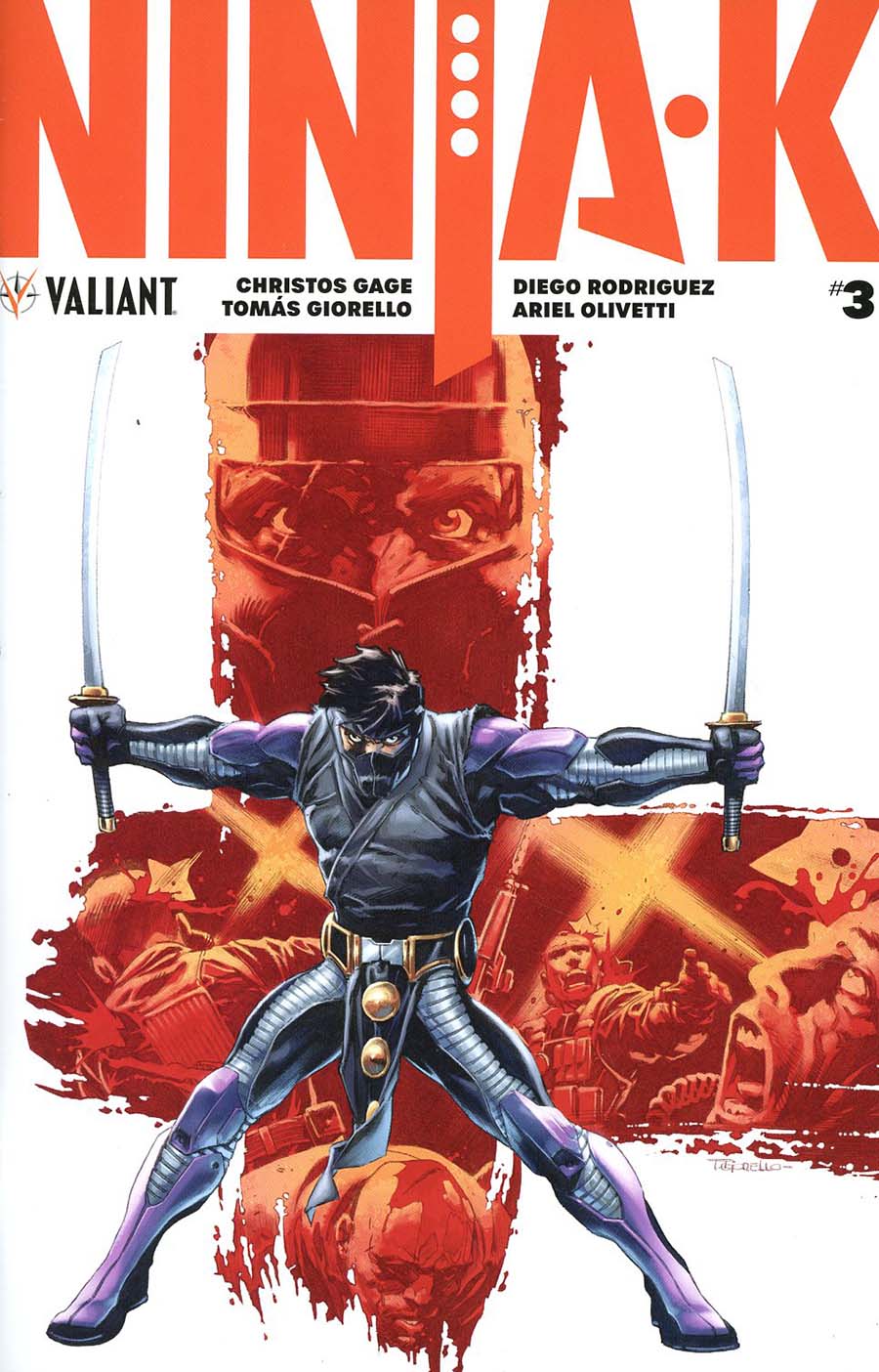 Ninja-K #3 Cover E Incentive Tomas Giorello Ninjak Icon Variant Cover