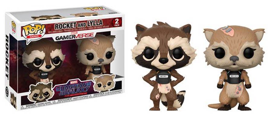 POP Games Guardians Of The Galaxy The Telltale Series Rocket & Lylla 2-Pack Vinyl Figure