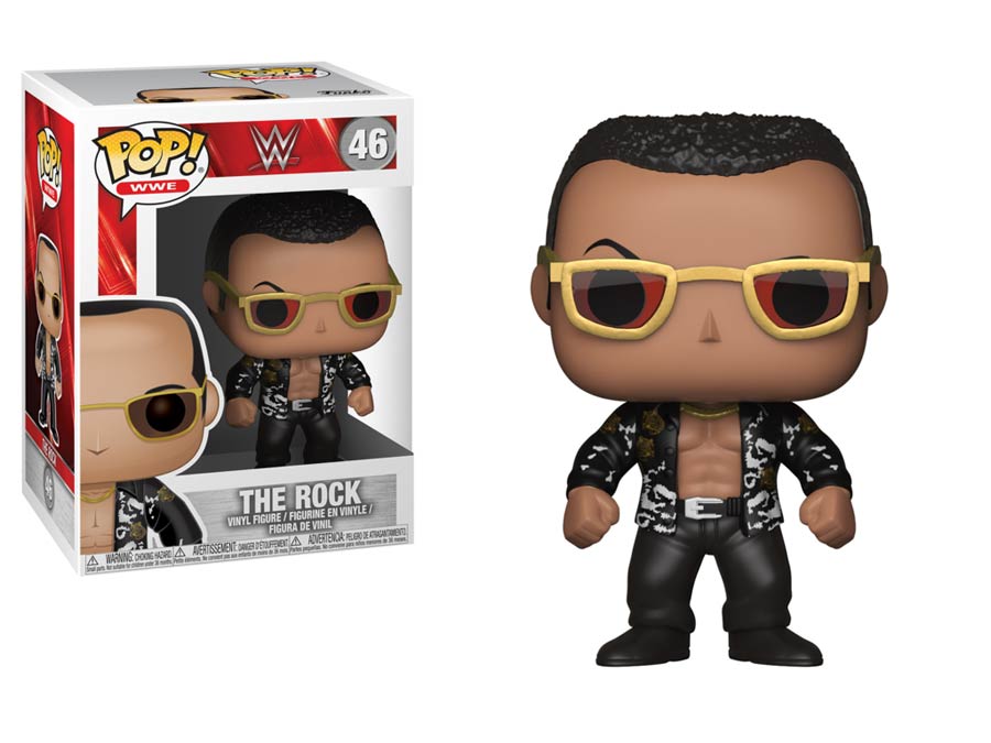 POP WWE 46 The Rock Old School Vinyl Figure
