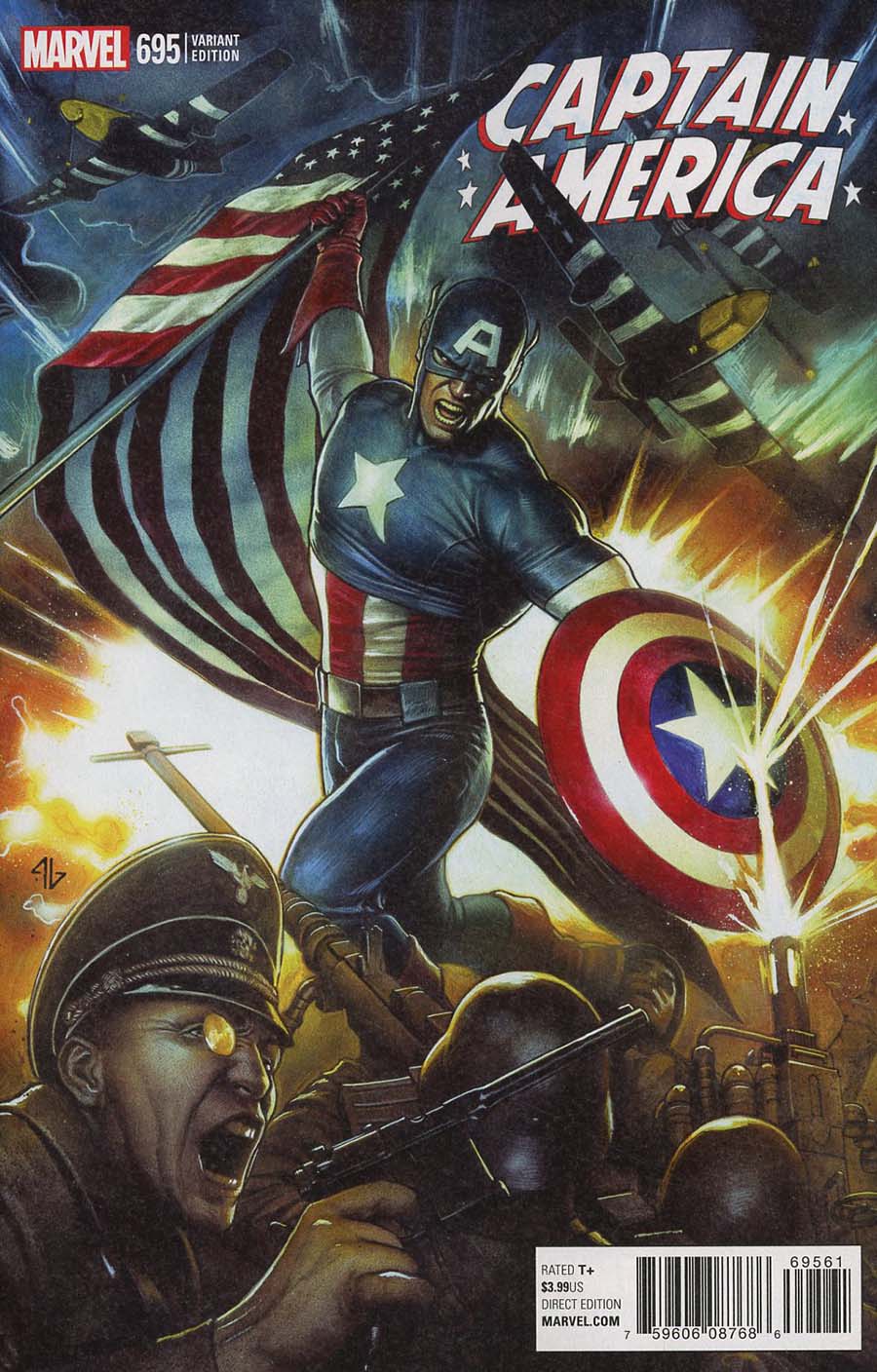 Captain America Vol 8 #695 Cover F Incentive Adi Granov Variant Cover (Marvel Legacy Tie-In)