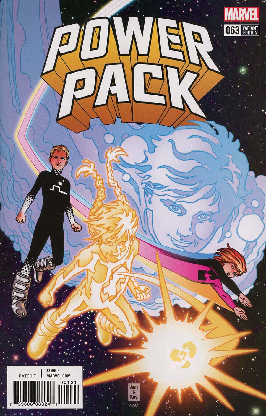 Power Pack Vol 3 #63 Cover C Incentive June Brigman Variant Cover (Marvel Legacy Tie-In)