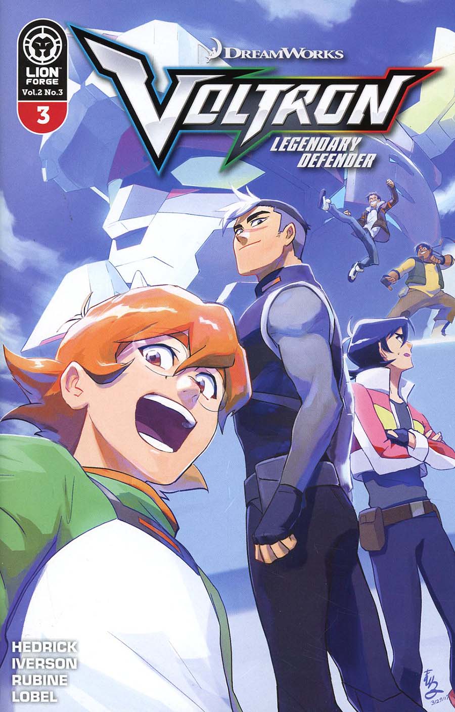 Voltron Legendary Defender Vol 2 #3 Cover B Variant Yamashin Cover