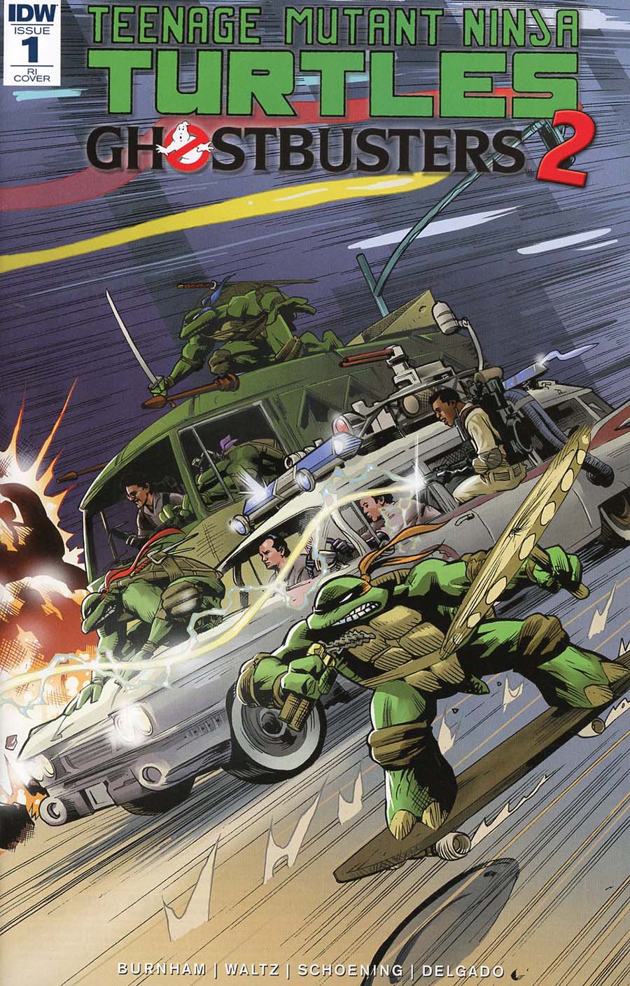 Teenage Mutant Ninja Turtles Ghostbusters II #1 Cover C Incentive Karl Moline Variant Cover