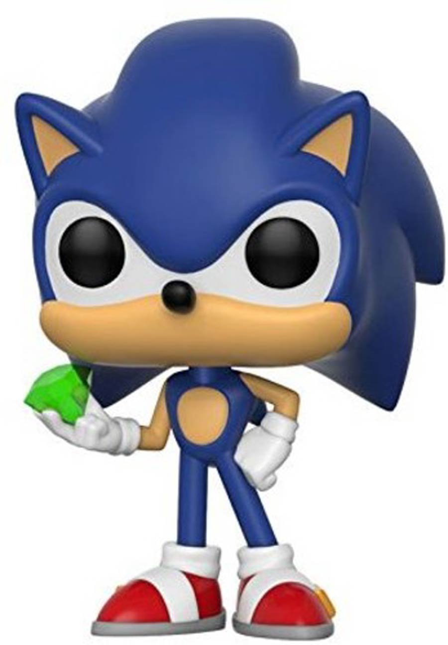 POP Games Sonic The Hedgehog Sonic With The Emerald Vinyl Figure