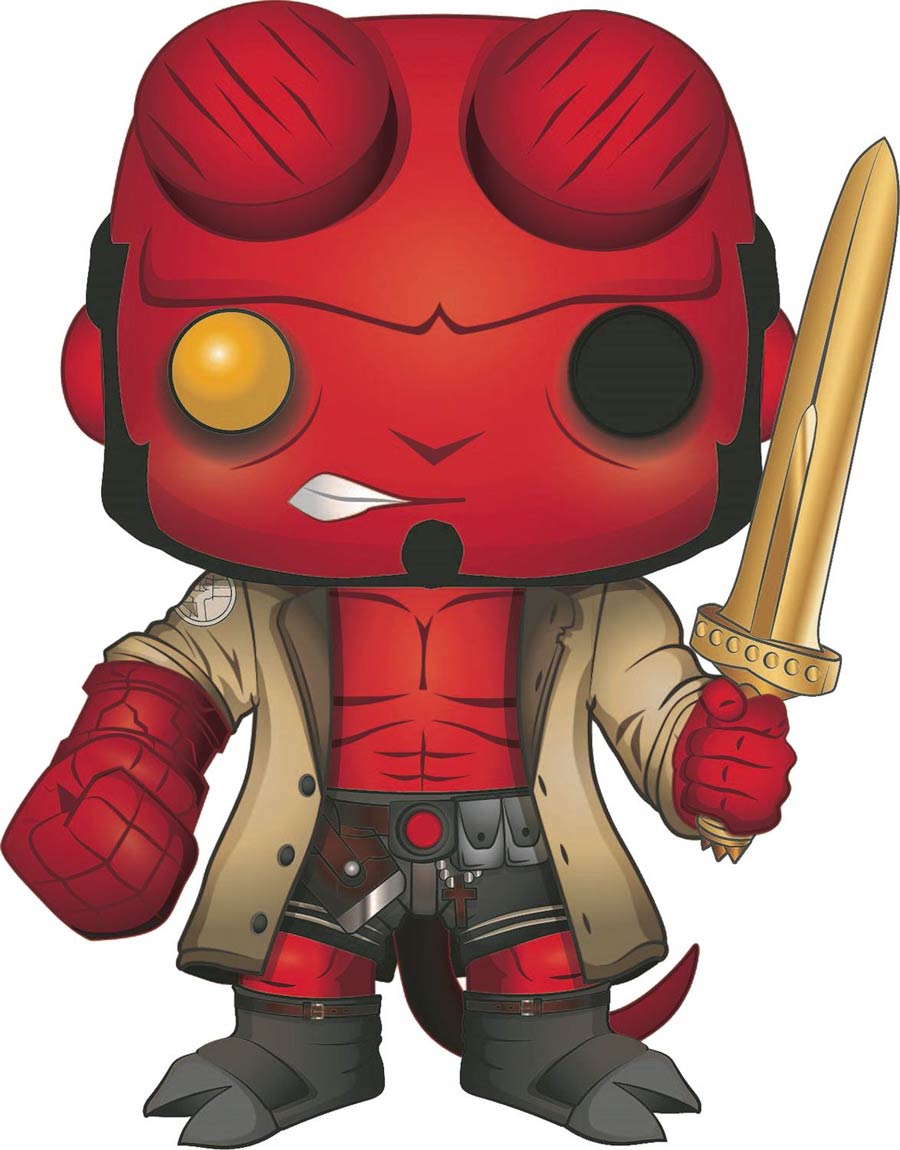 POP Hellboy With Excalibur Previews Exclusive Vinyl Figure
