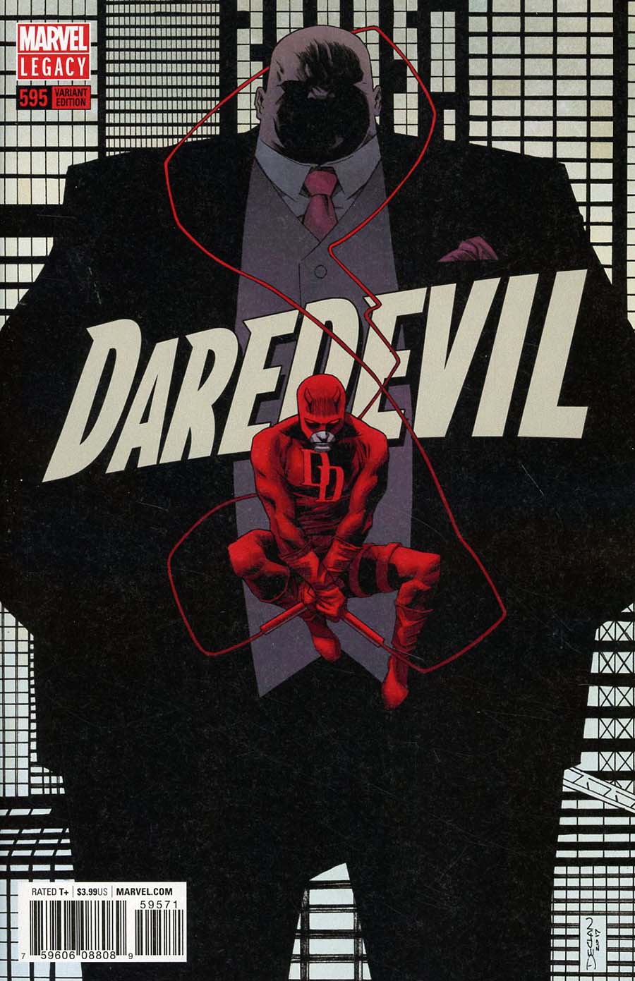 Daredevil Vol 5 #595 Cover E Incentive Incentive Declan Shalvey Variant Cover (Marvel Legacy Tie-In)