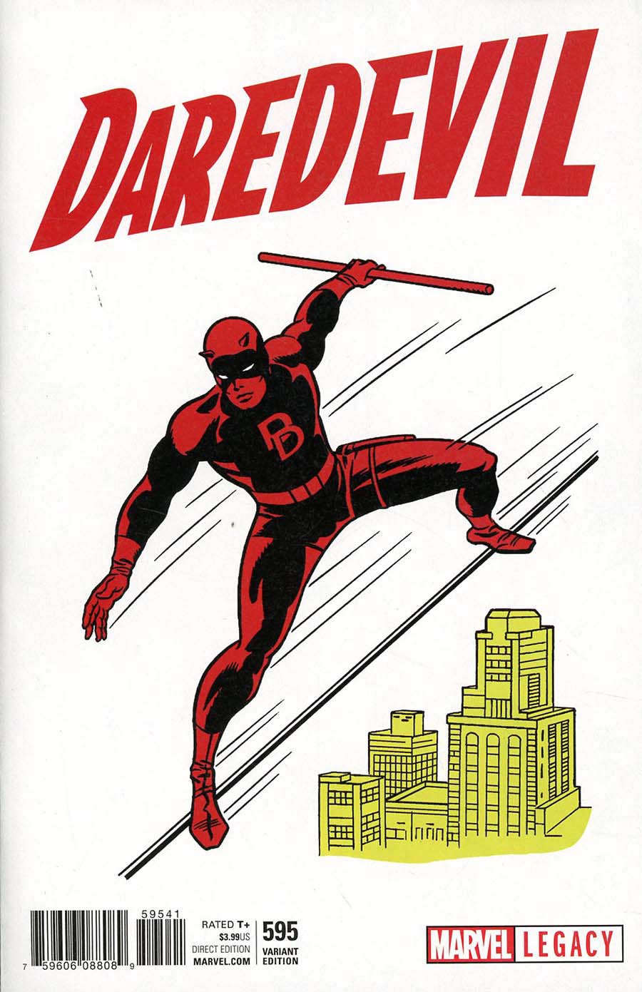 Daredevil Vol 5 #595 Cover F Incentive Jack Kirby 1965 T-Shirt Variant Cover (Marvel Legacy Tie-In)