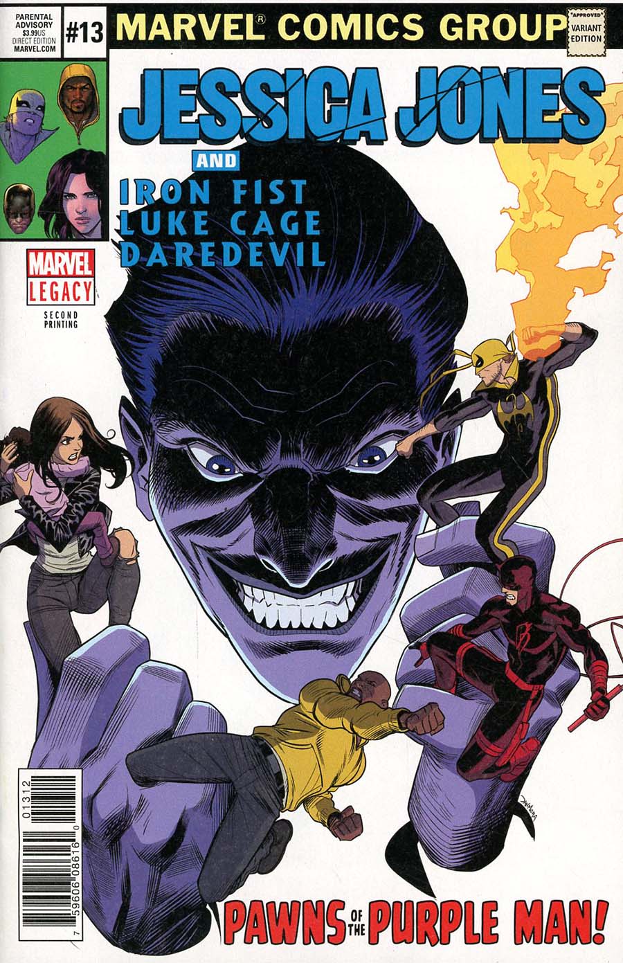 Jessica Jones #13 Cover F 2nd Ptg Variant Dan Mora Cover (Marvel Legacy Tie-In)