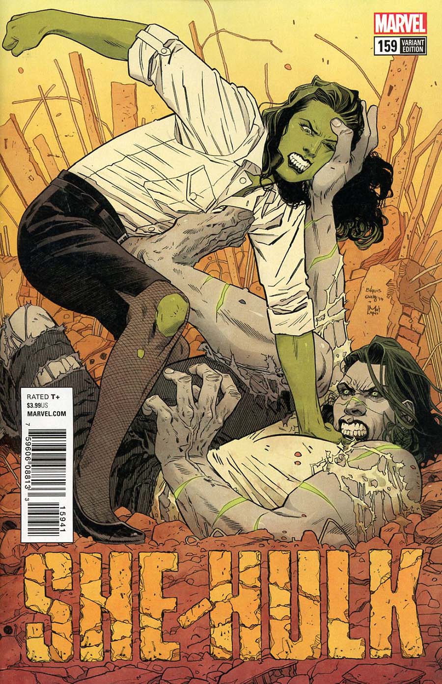 She-Hulk Vol 3 #159 Cover E Incentive Bilquis Evely Variant Cover (Marvel Legacy Tie-In)