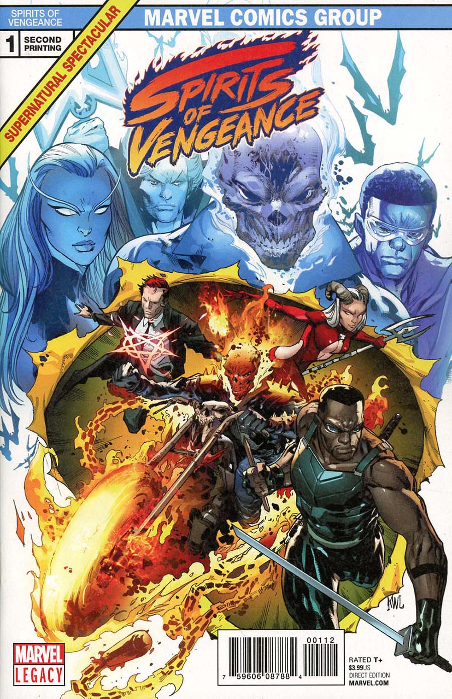 Spirits Of Vengeance #1 Cover G 2nd Ptg Variant Ken Lashley Cover (Marvel Legacy Tie-In)