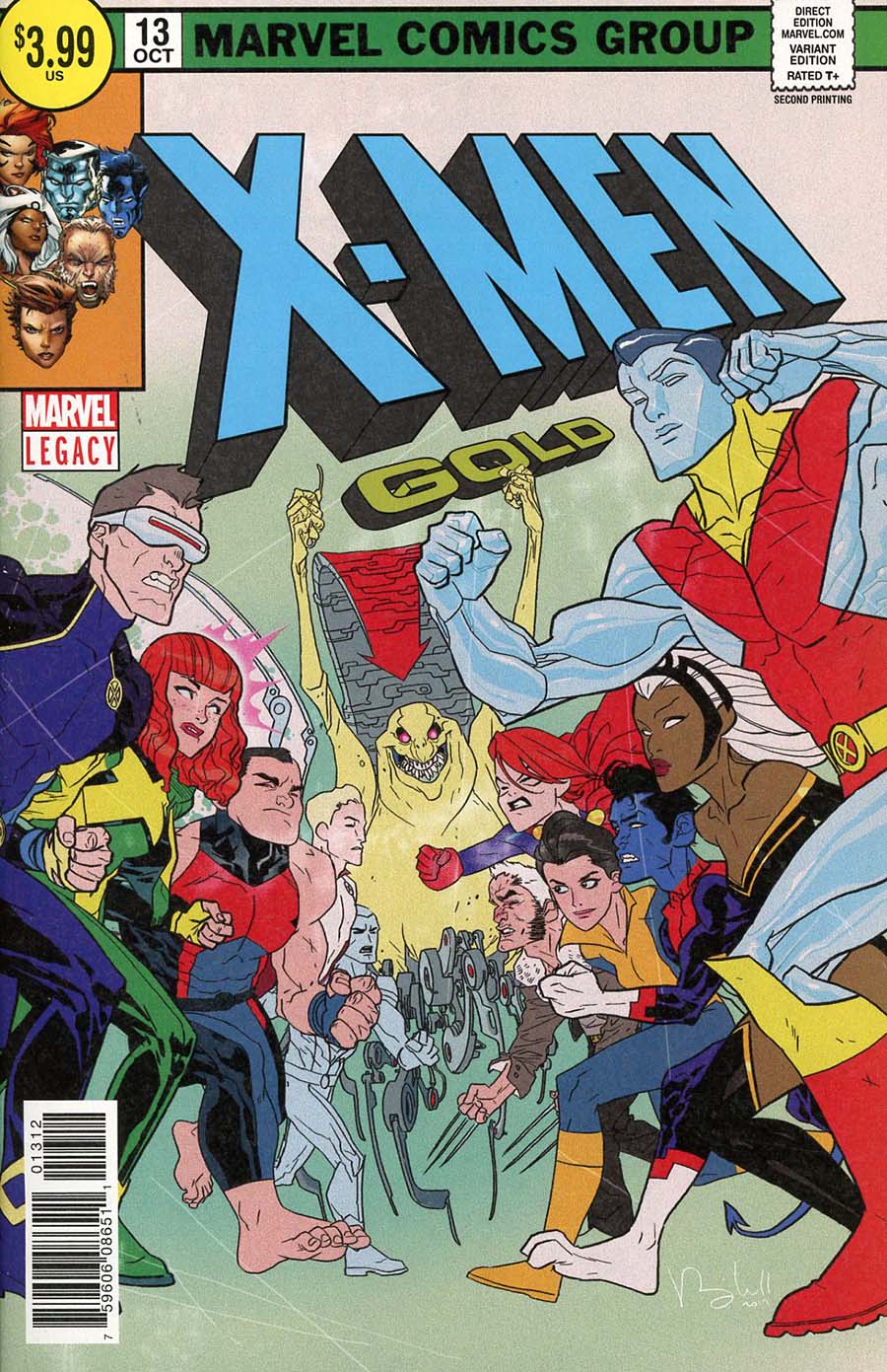X-Men Gold #13 Cover G 2nd Ptg Variant Ben Caldwell Cover (Mojo Worldwide Part 1)(Marvel Legacy Tie-In)