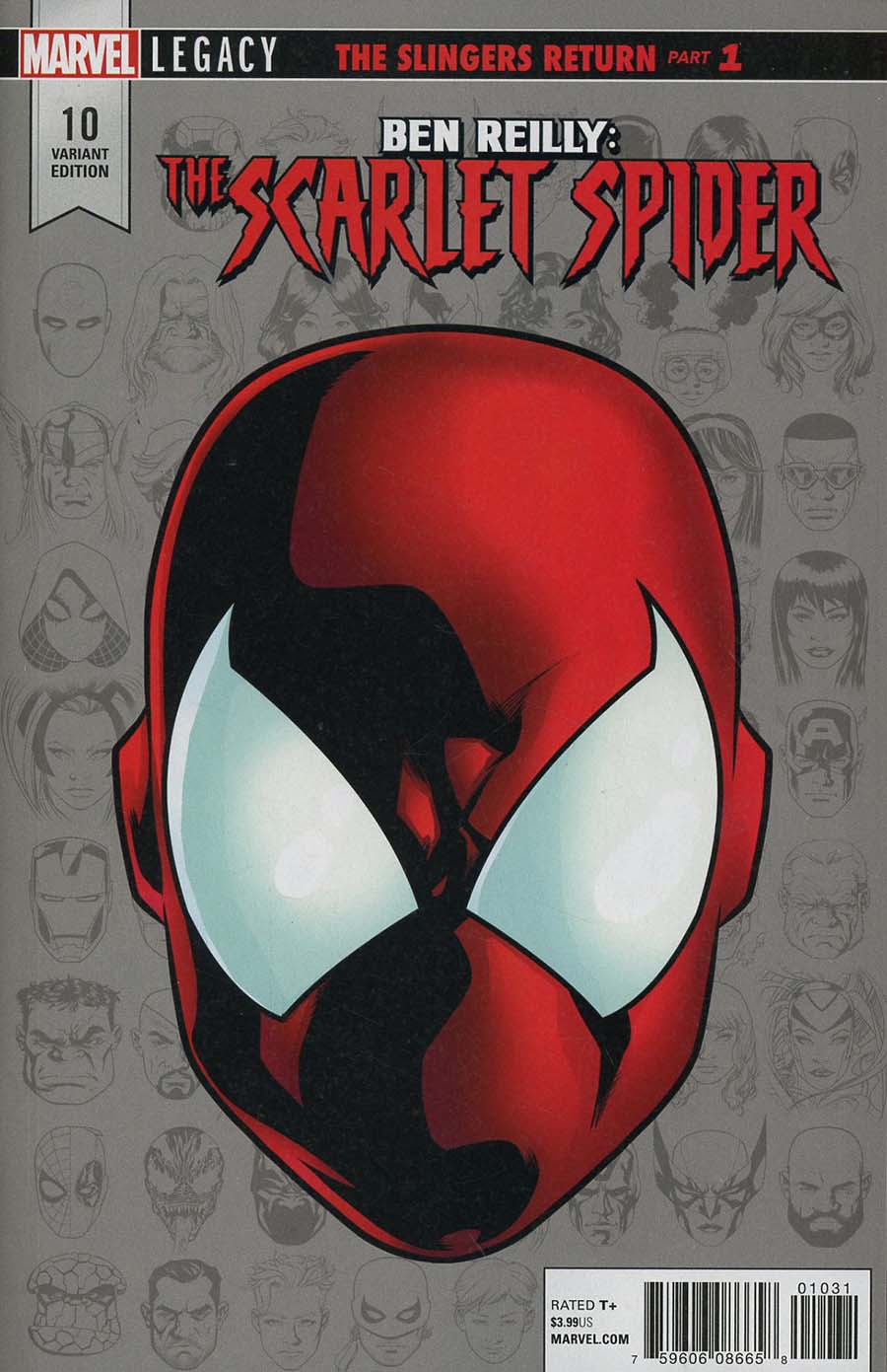 Ben Reilly The Scarlet Spider #10 Cover C Incentive Mike McKone Legacy Headshot Variant Cover (Marvel Legacy Tie-In)