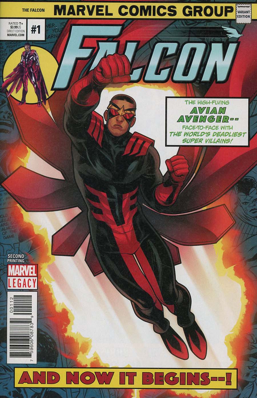 Falcon Vol 2 #1 Cover H 2nd Ptg Variant Elizabeth Torque Cover (Marvel Legacy Tie-In)